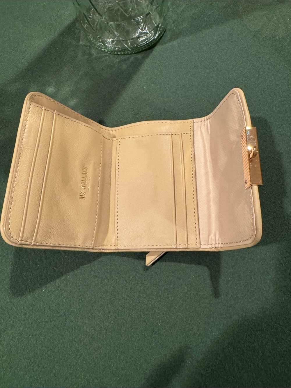 MZ Wallace Crosby Lock Wallet in Buff - Picture 8 of 9